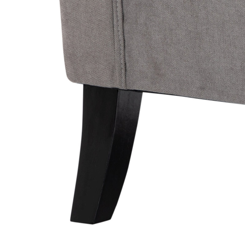 Afton Upholstered Wingback Chair, Grey