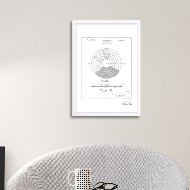 Vinyl Record 1948 Print, White