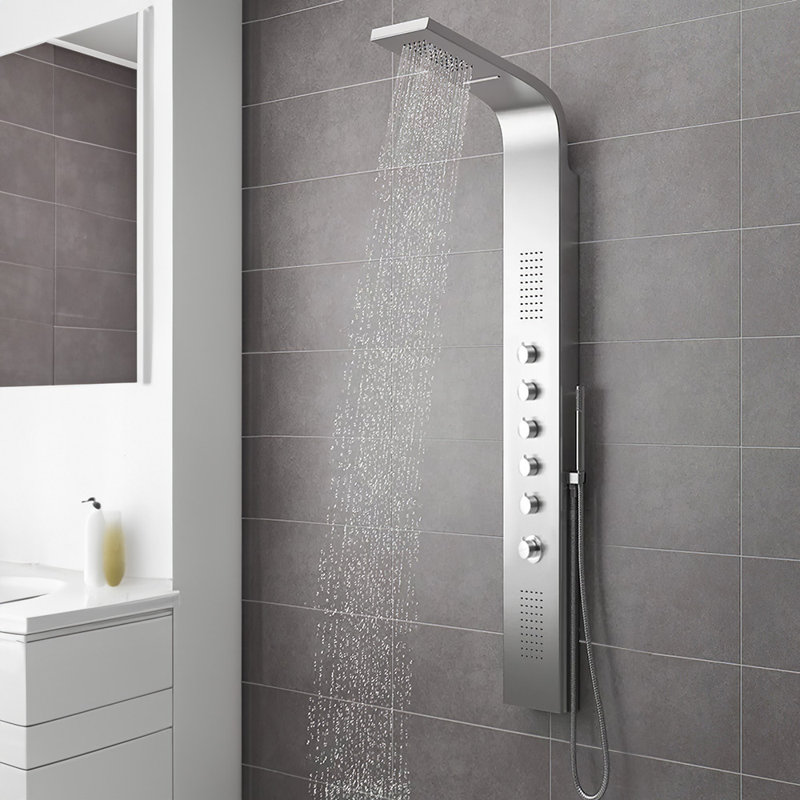 Exposed Thermostatic Shower Tower Panel