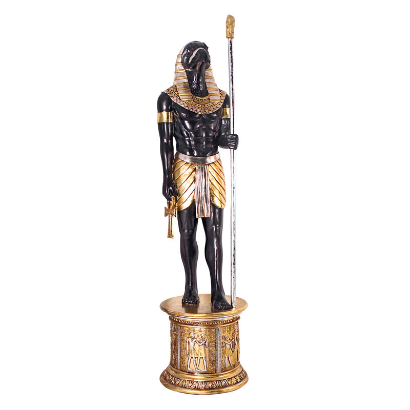 Egyptian Grand Ruler Horus Statue with Pedestal
