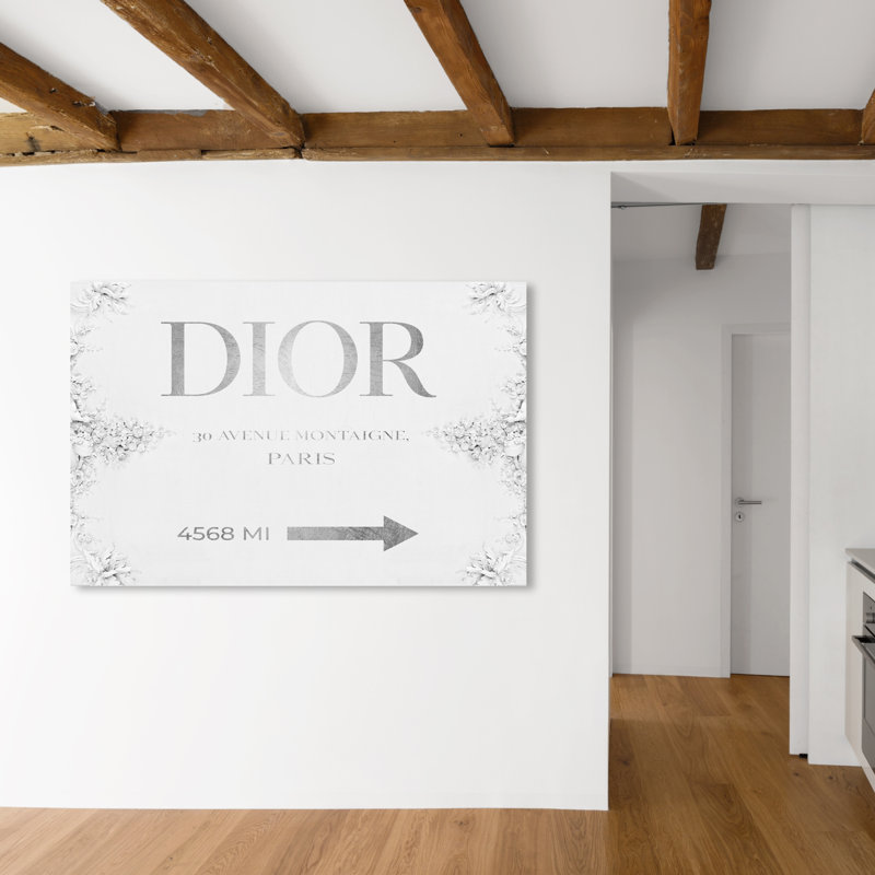 " Fashion and Glam Haute Collection Road Sign Classic Road Signs " Graphic Art Print, 36" H x 54" W, Wrapped Canvas