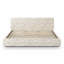  Très grand lit à motif jacquard crème