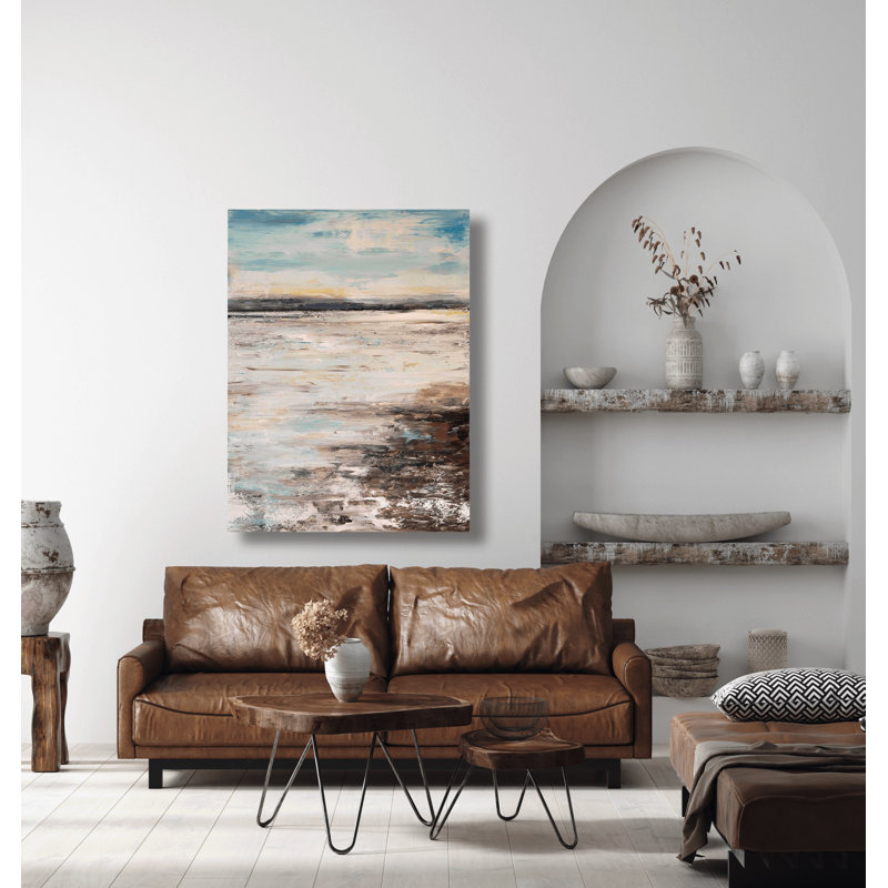 Sandbar - Artist Enhanced Canvas Print, 24" H x 20" W x 1" D, Unframed