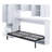 Murphy Bed With Open Shelves And Storage Drawers,Built-In Wardrobe And Table