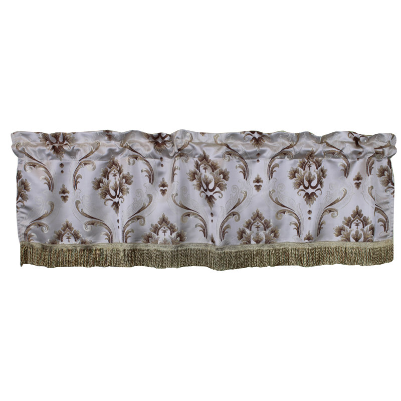 Jupe de fenêtre 60" luxueux rétro Kylee, Or