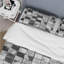 Ensemble de housse de couette gris et noir Midcentury Mosaic Tiles IV - Midcentury-109174069