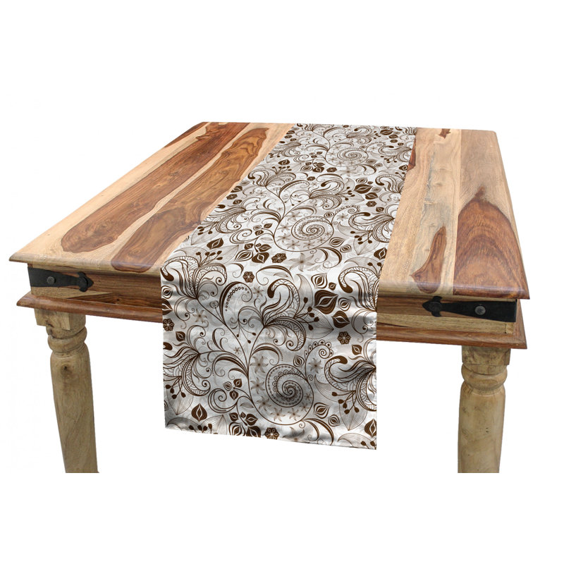 Chocolate Table Runner, 120" x 16"