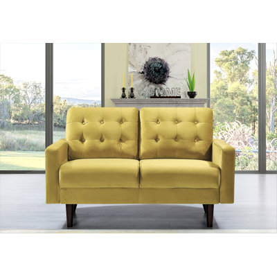 Brien 74.8" Velvet Square Arm Sofa