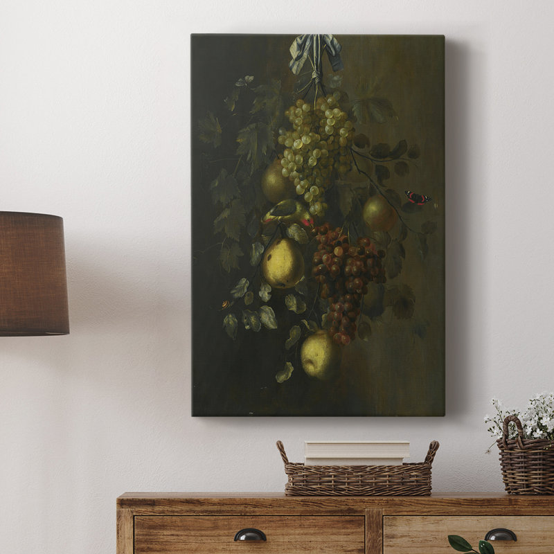 Imprimé floral rétro CCXXII - galerie Cavas, H 12 po x l 8 po