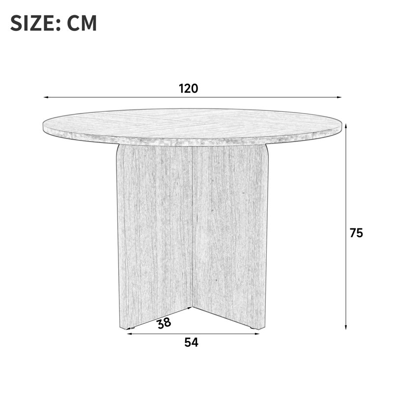 Dining Table, Oak Wood/Brown
