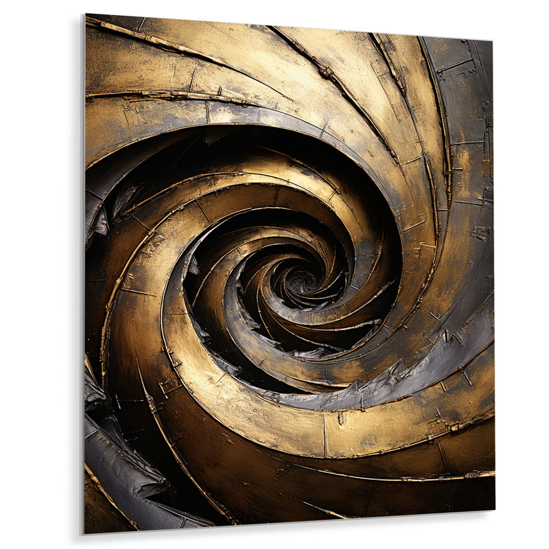 «Pugh - Abstract Spirals», impressions sur métal, H 40 po x l 30 po