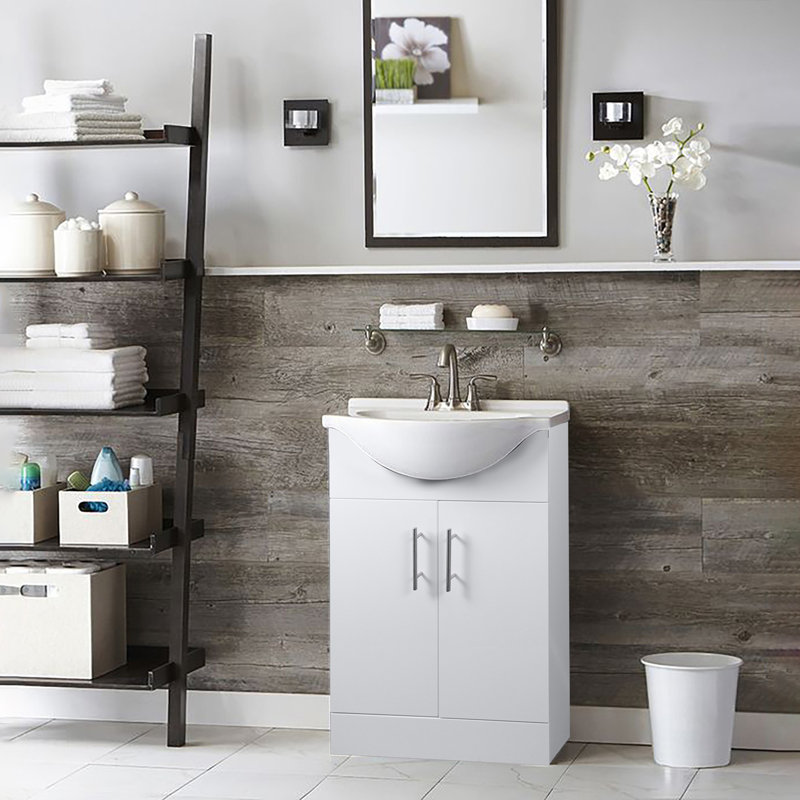 Seza 55mm Single Bathroom Vanity with Euro Ceramic Basin