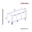 Buffet de 59,1 po de largeur Whitling