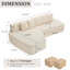 Canapé modulaire à compression avec méridienne confortable, canapé à compression irrégulière en forme de L avec siège profond, canapé-lit modulaire minimaliste pour salon-1048826947