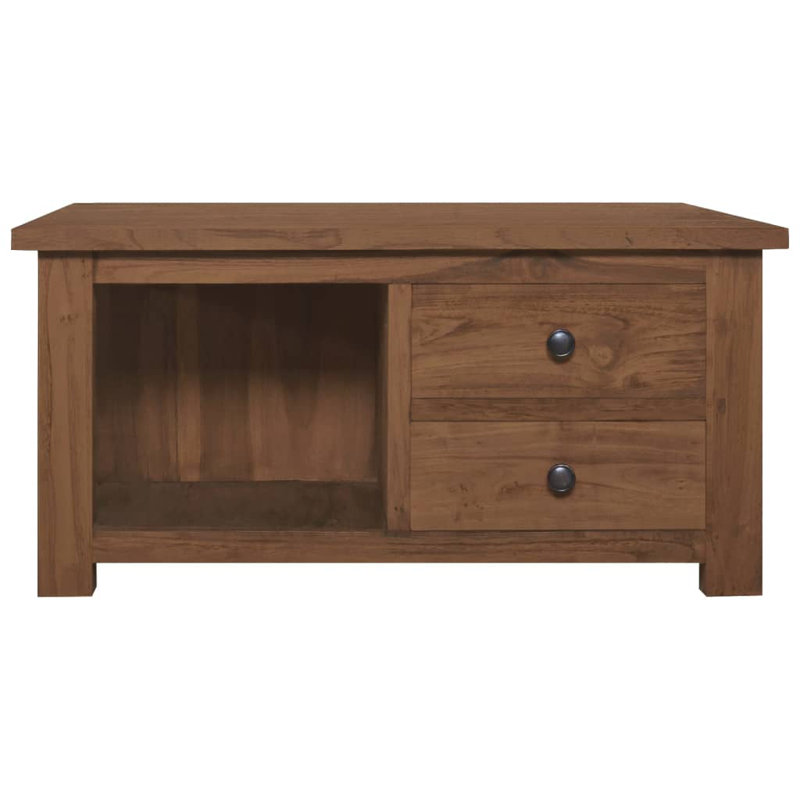 Palmetto Solid Wood Four Leg Coffee Table with Storage