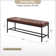Quinlynn Faux Leather Upholstered Bench with Button-tufted Design