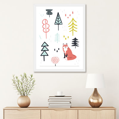 Fox Forest II par Victoria Borges - impression d'art graphique
