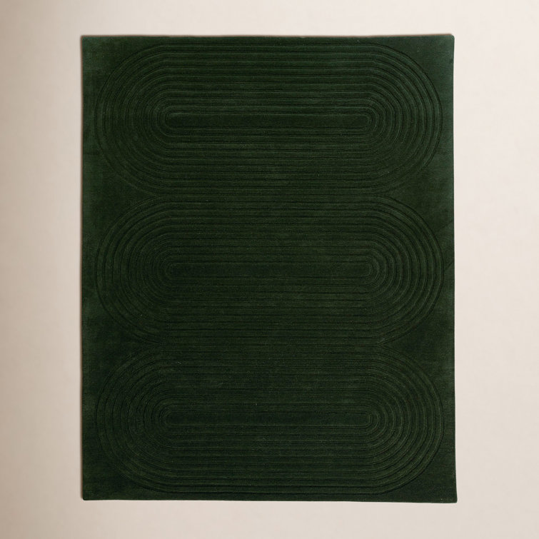 Tillie Hand Tufted Wool Green Rug