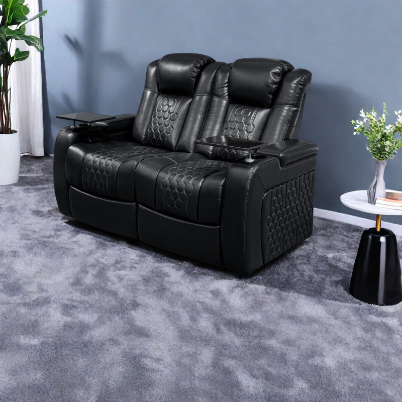 Luxury Adjustable Recliners, Genuine Leather, Modern Home Entertainment