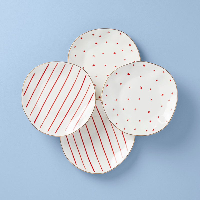 Lenox Garnet Bay Dessert Plates, Set Of 4