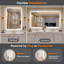 Miroir de salle de bain à DEL rétroéclairé sans cadre certifié Lunara UL-277121843
