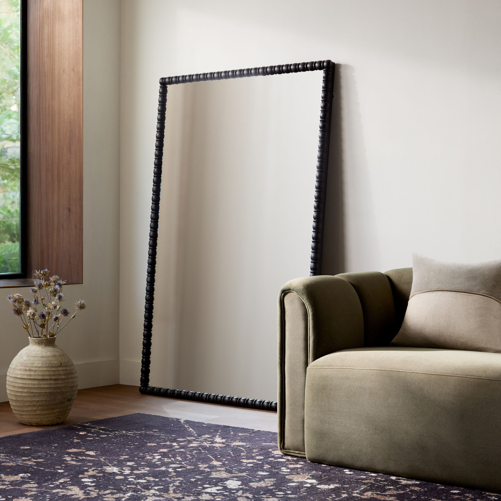 Galey Alix x Livabliss Karling Blair Mirror, Black, 72" x 47"