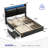 Sharella Upholstered Storage Bed With Charging Station And LED Lights-1555297248