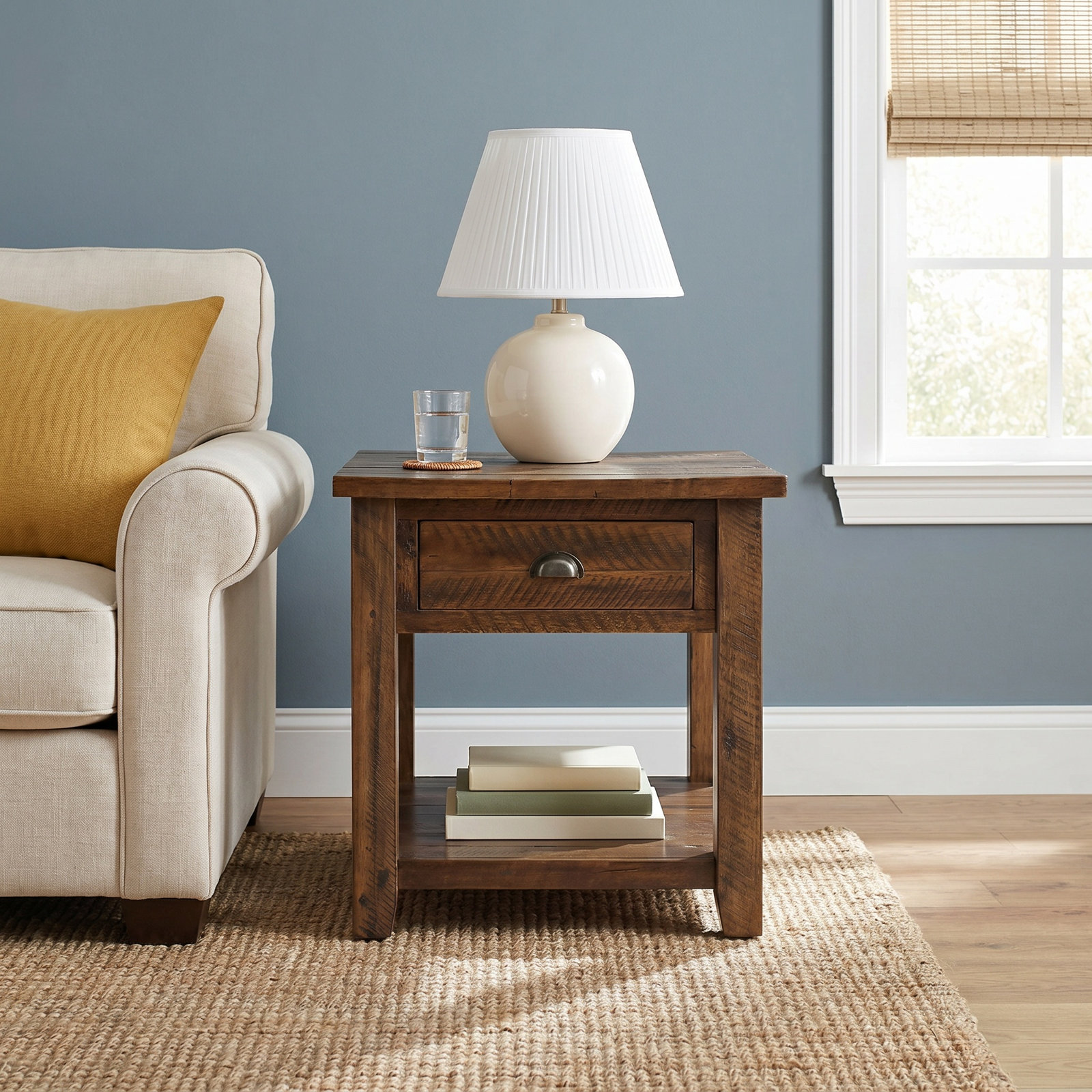Castile 24" End Table, Dakota Oak