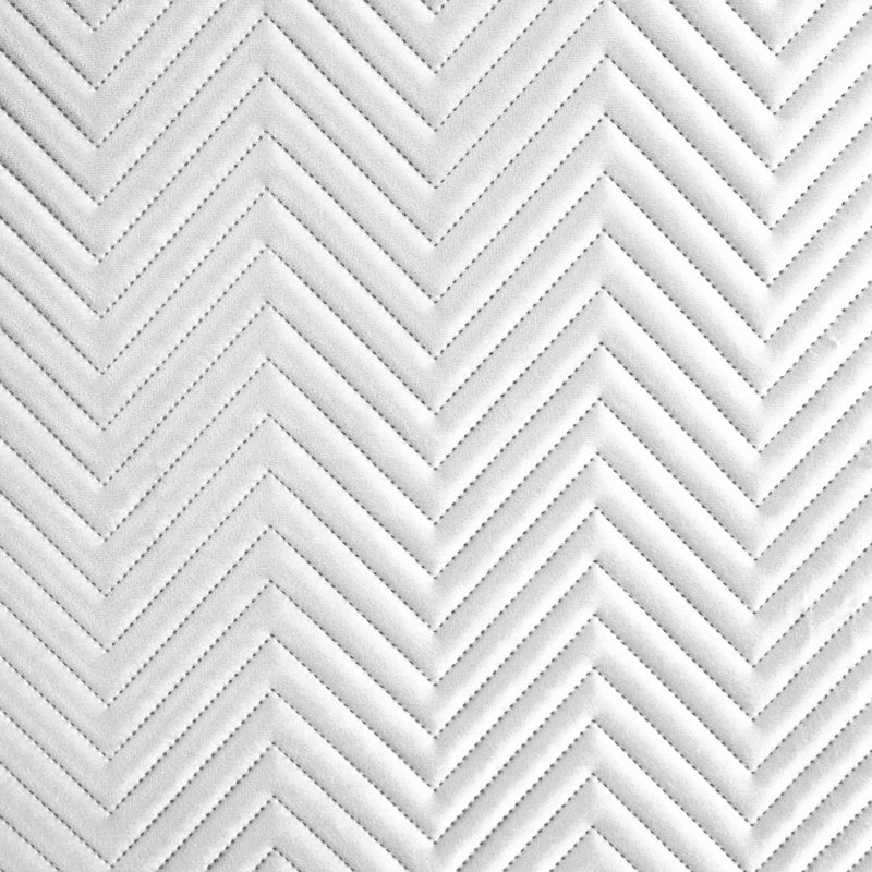 Gaphna Polyester Solid Colour Bedspread, W170 x L210cm, White