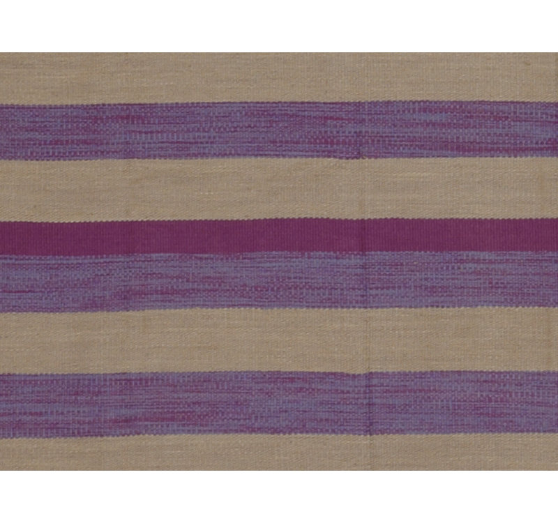 Striped Area Rug in Purple/Brown