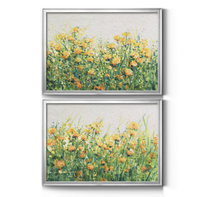Garden in Bloom III - ensemble de 2 peintures encadrées
