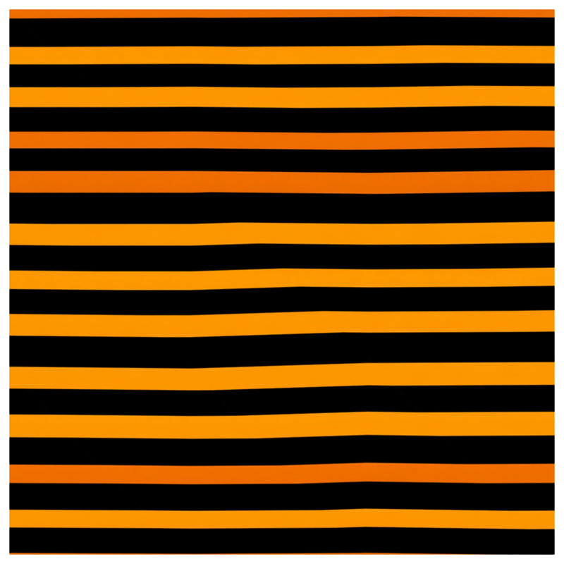 Black Orange Stripes Throw Pillow, Pattern Double Sided Pillows, 20 x 20 inches