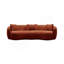 Canapé incurvé moderne Boneless Mid Century, canapé en tissu Boucle pour chambre à coucher, bureau, appartement, orange-1714042758