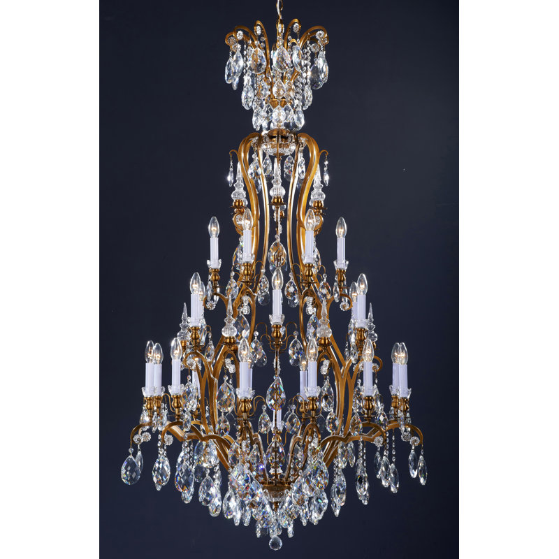 Lustre à niveaux 13 lumières style bougie Darci