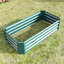Lit rectangulaire en métal surélevé pour légumes, plantes, herbes de rouille, assemblage facile, preuve-502955462-502955463
