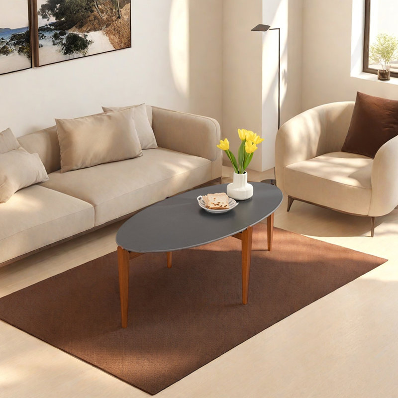 Table basse Rock Plate, Gris