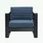 Chaise d'extérieur avec accoudoirs et coussin moelleux-853074234