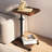 Adjustable Height Couch Tables That Slide Under Sofa, 360° Swivel Modern Tv Tray Table With Wheel, C Shaped End Table For Couch