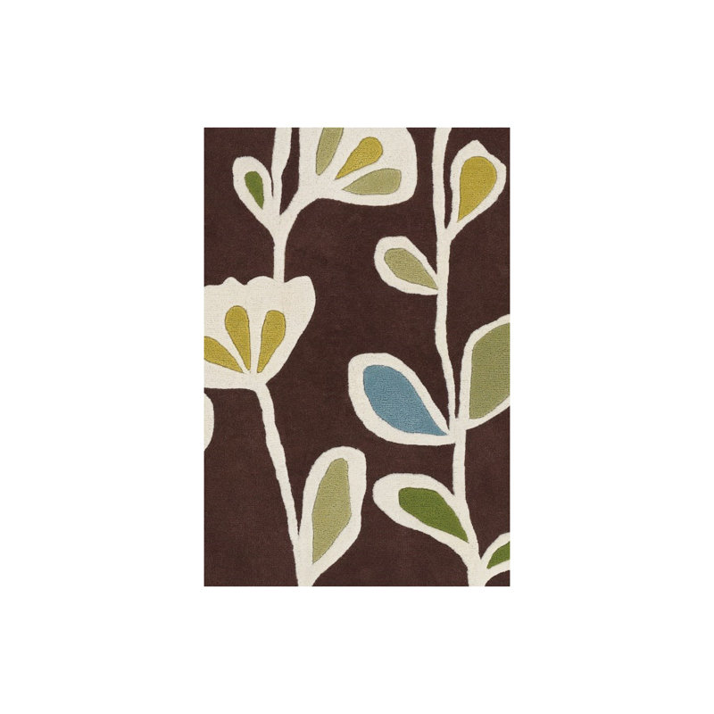 Inhabit Designer Brown Area Rug, 7'9" x 10'6"