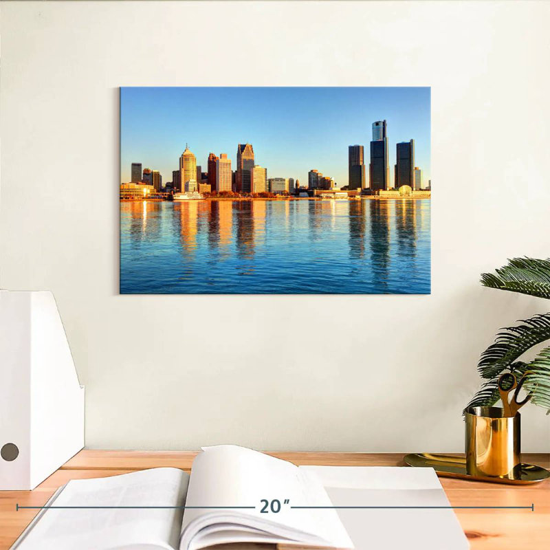 Ravi, Détroit, front de mer, horizon, H 8 po x l 12 po