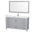 Sheffield 60" Bathroom Vanity Set with 58" Mirror-59388323-59388324-134229459