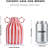 Red And White Striped Ceramic Vase Small Decorative