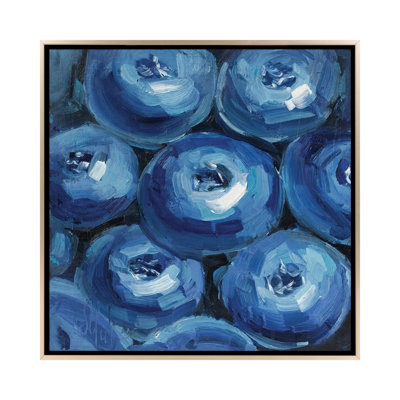 Bleuet - reproduction d'art murale - toile encadrée