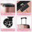 Valise rigide, valises en ABS léger et durable avec roues doubles, bagage de voyage à carreaux extensible de 28 pouces (rose)