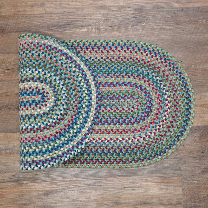 Wool Multi Area Rug, Oval 2'6" x 11'