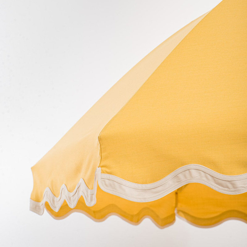 Patio 90'' W Umbrella, Yellow/White