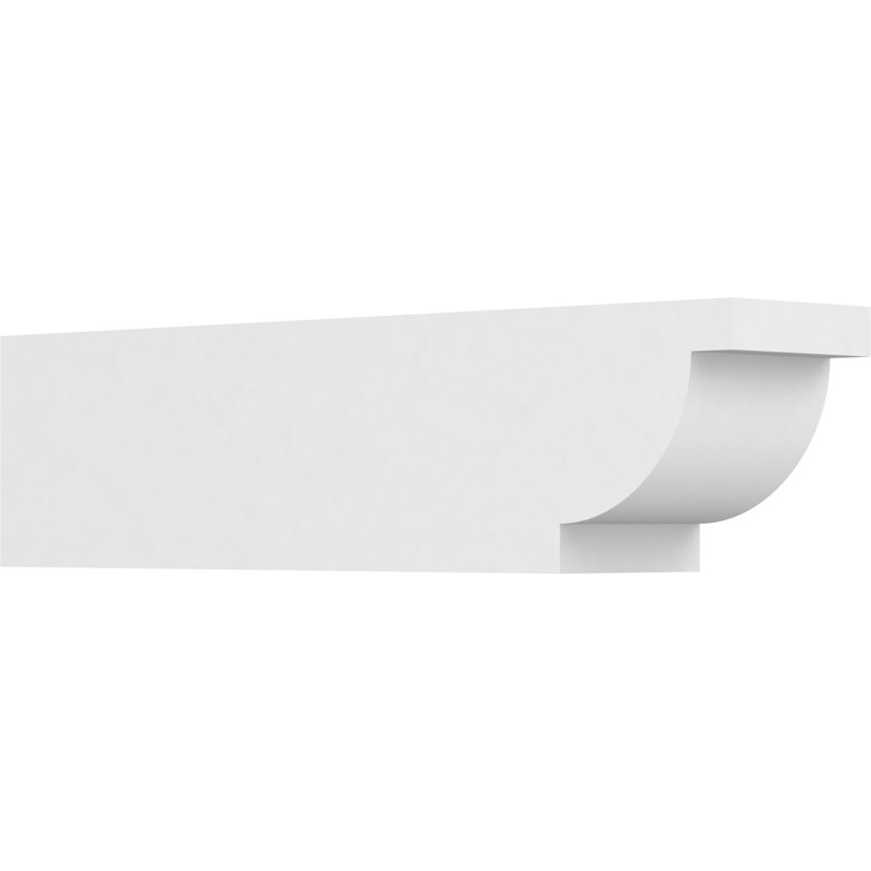 5"W x 6"H x 24"L Standard Alpine Architectural Grade PVC Rafter Tail, 6"H x 5"W x 24"D