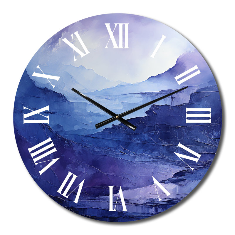 Coehn - Horloge murale paysage abstrait, Moyenne