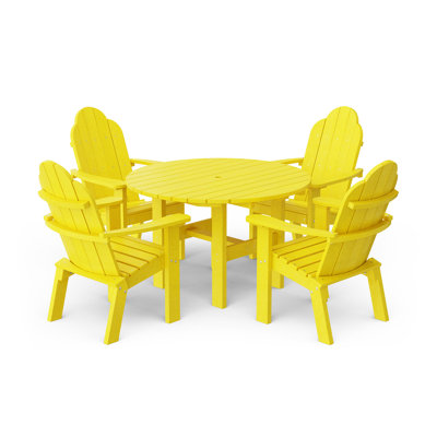 Ensemble de table ronde avec chaises longues Classic 46 po