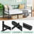 Twin Metal Daybed with Trundle, Steel Slats, Space-Saving Sofa Bed, Black-1995247781